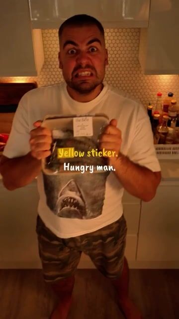 Yellow Sticker Hungry Man